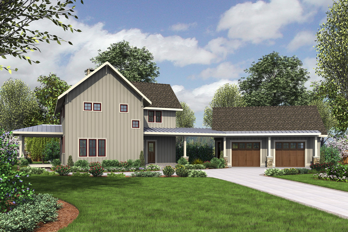 The Glen Scotia - 2138 Sq. Ft. - 3 Bedrooms - 2.5 Bathrooms - House Plan Exterior 2