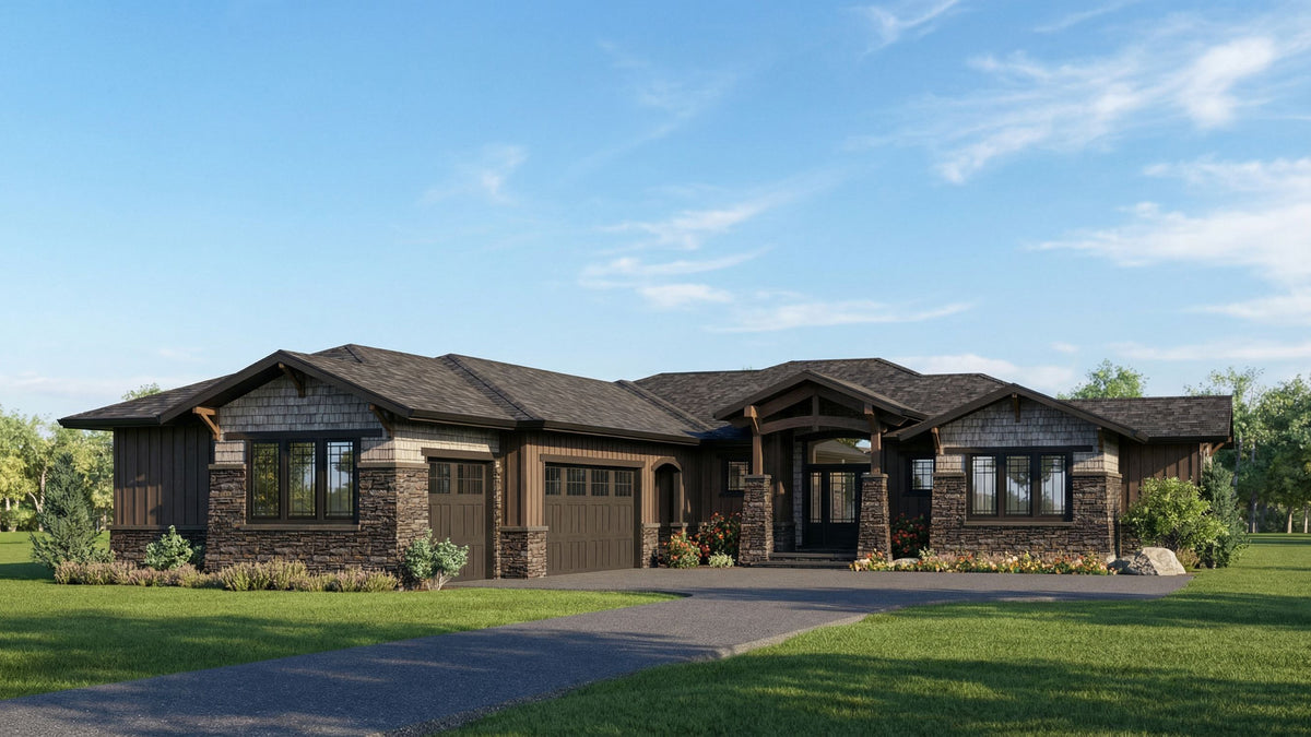The Tomatin - 1978 Sq. Ft. - 3 Bedrooms - 2.5 Bathrooms - House Plan Exterior