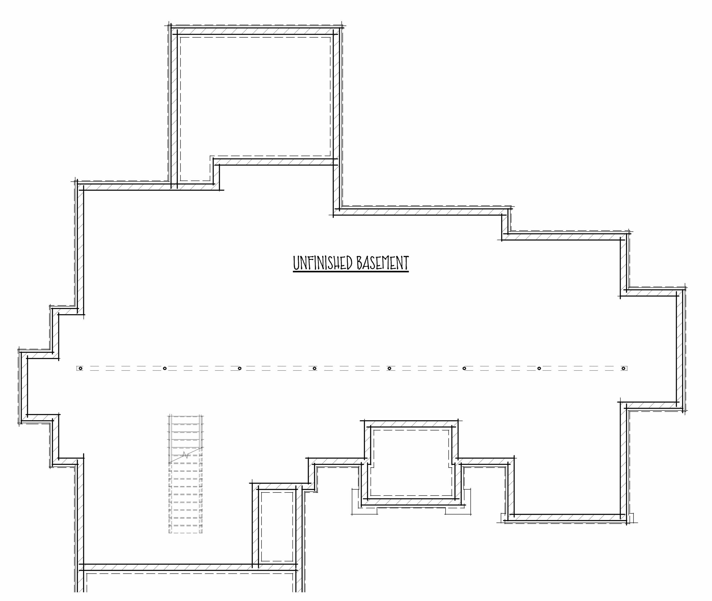 The Tomatin lower level floor plan enlarged