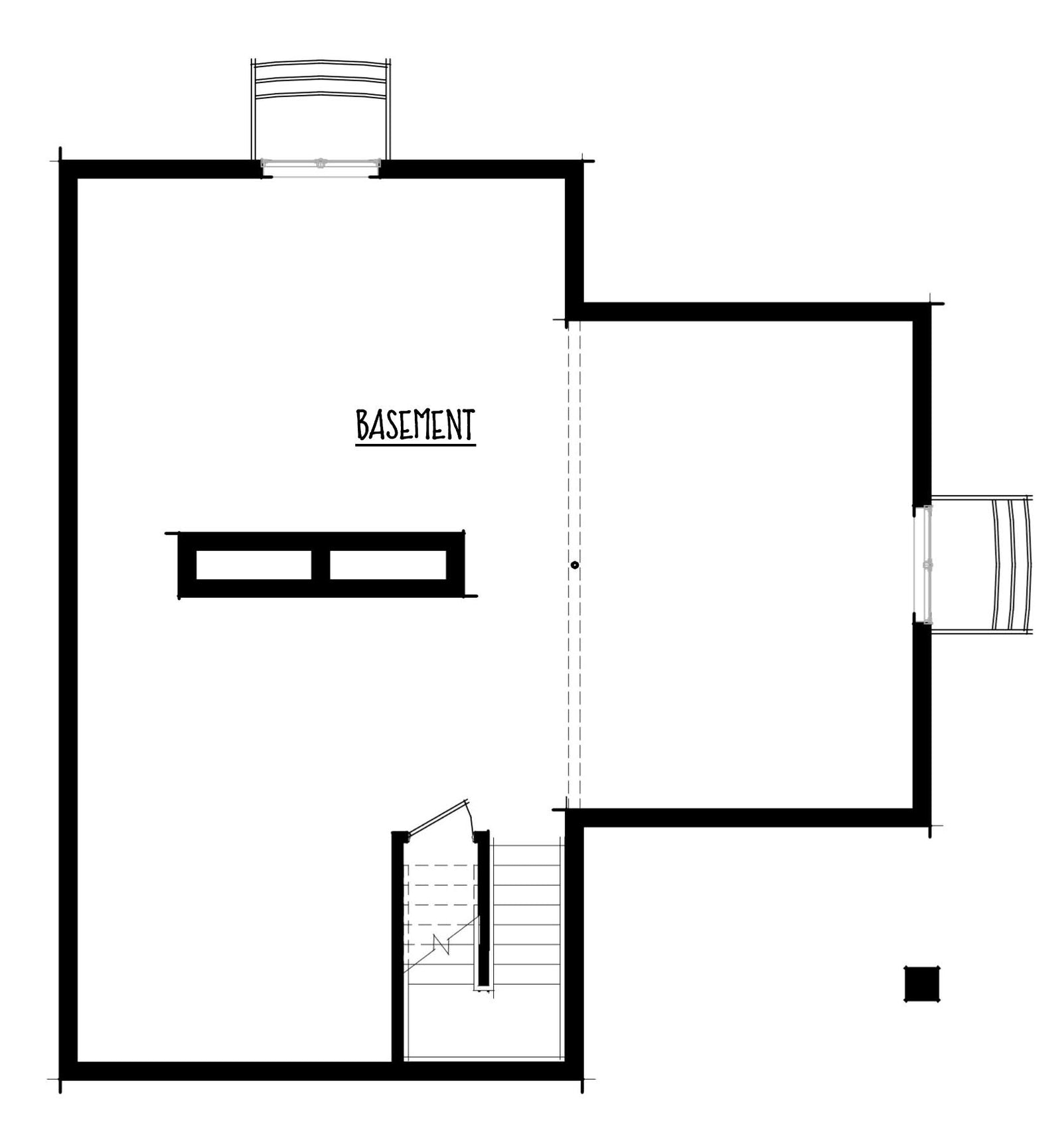 The Glen Scotia lower level floor plan