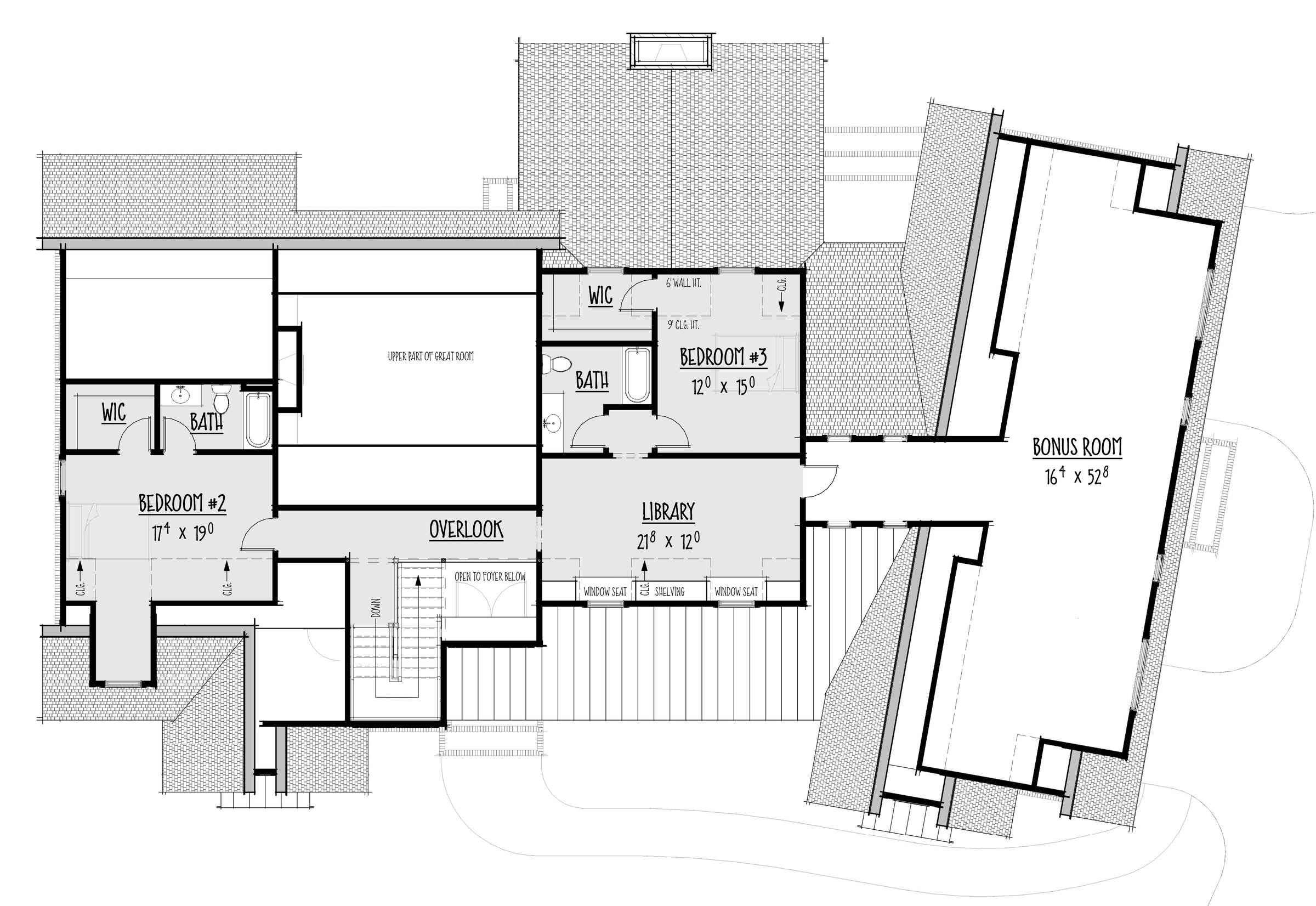 The Bowmore 2 second level floor plan enlarged