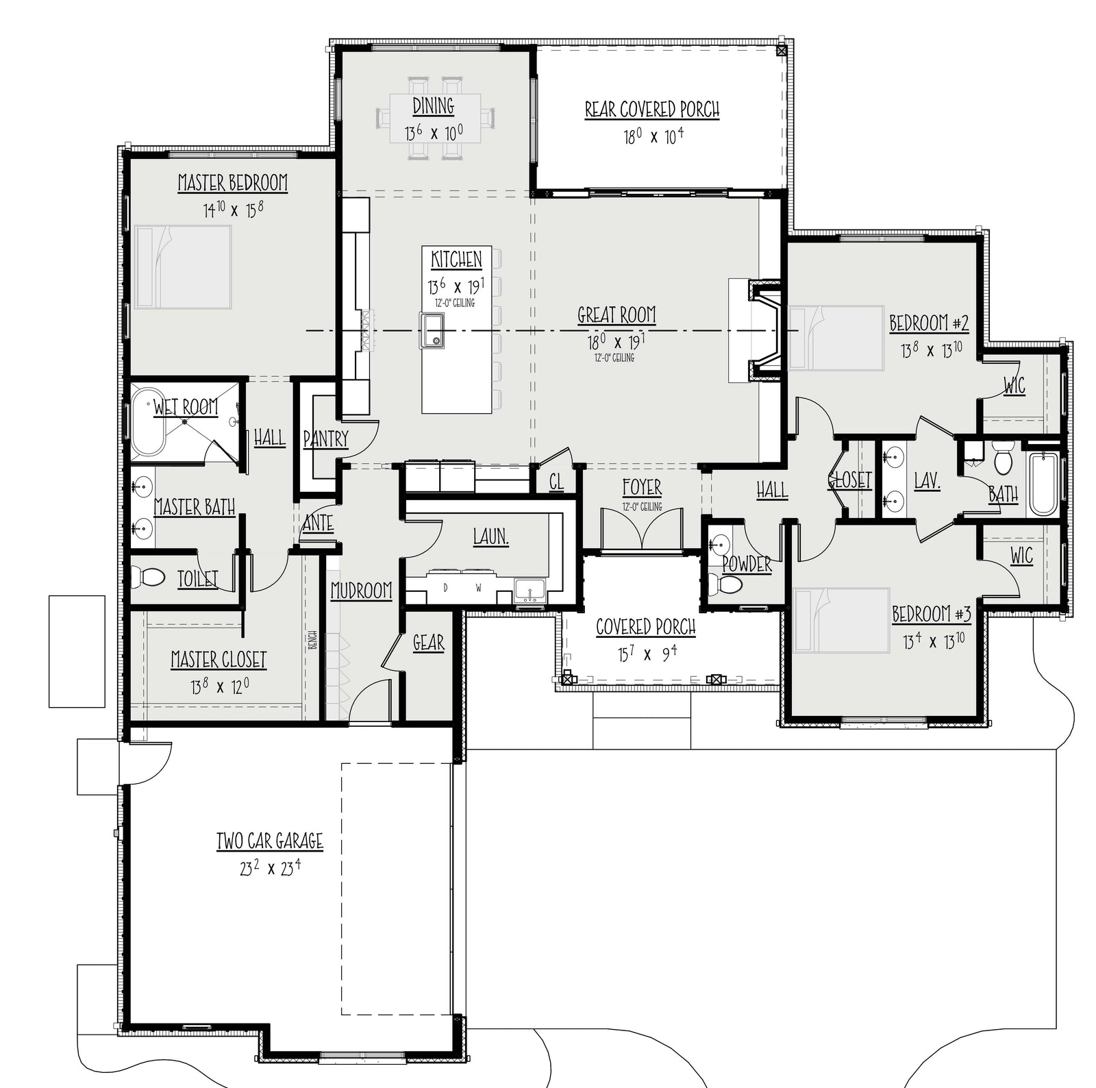 The Mortlach main level floor plan