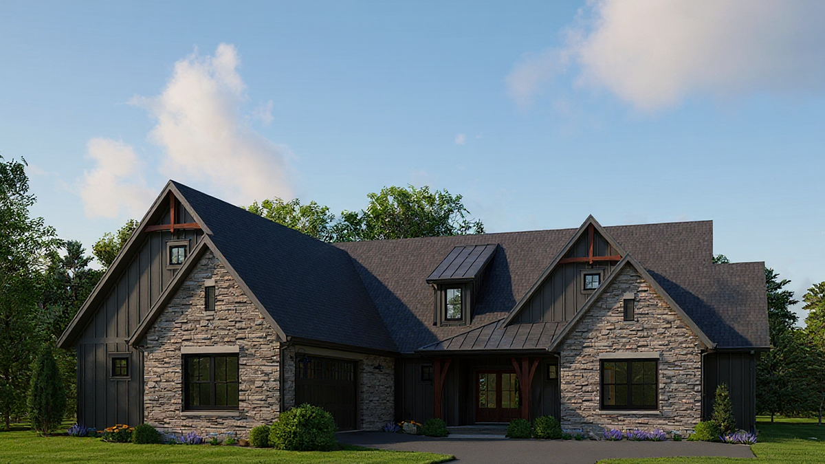 The Mortlach - 2280 Sq. Ft. - 3 Bedrooms - 2.5 Bathrooms - House Plan Exterior