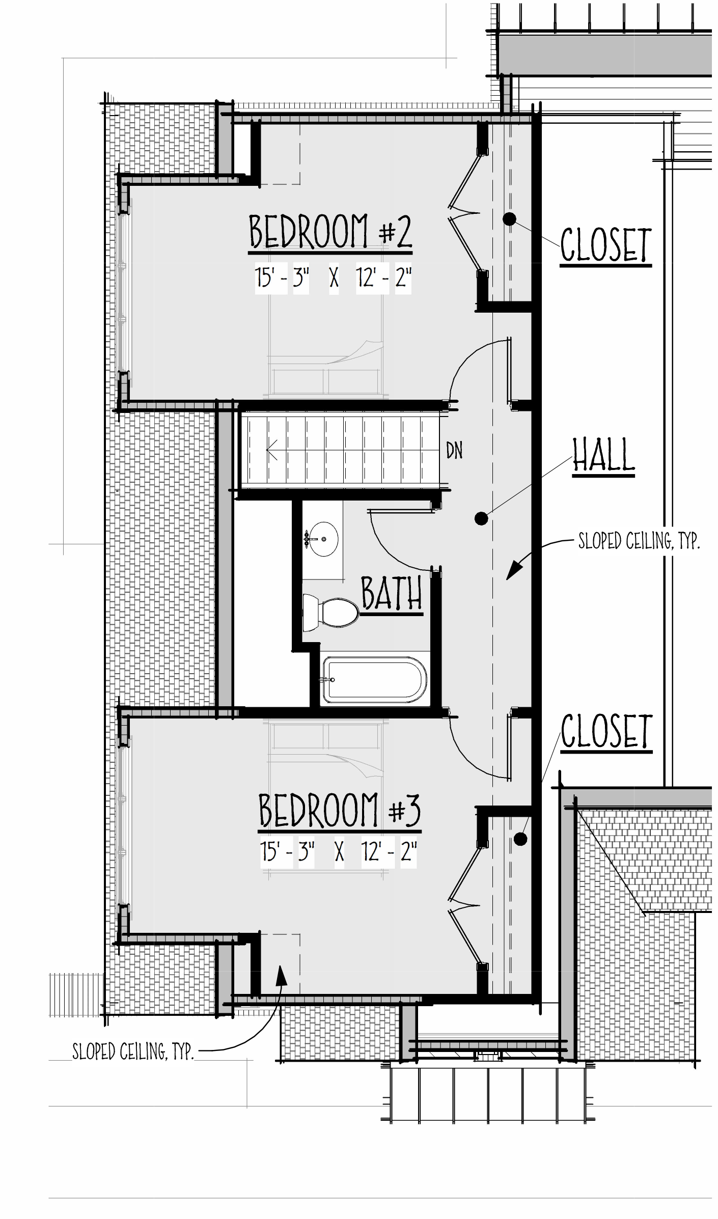 The Cardhu second level floor plan enlarged